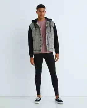 Мужские зауженные зауженные джинсы Jack & Jones, черный