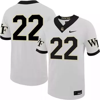 Мужское белое футбольное джерси Nike Wake Forest Demon Deacons #22 Untouchable