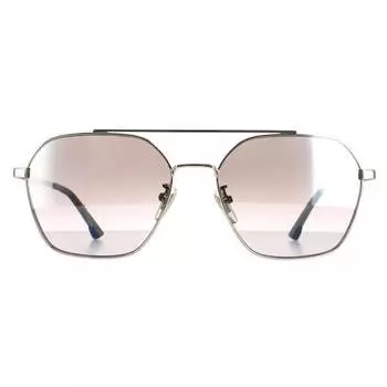 Мужское блестящее дымчатое зеркало Aviator spl771 vibe 2 Police, серебряный