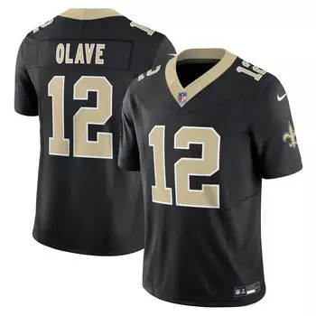 Мужское черное мужское джерси Chris Olave New Orleans Saints Vapor FUSE Limited Nike