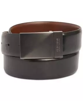 Мужской эластичный двусторонний ремень с металлической пластинкой Kenneth Cole Reaction