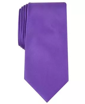 Мужской атласный однотонный галстук Perry Ellis
