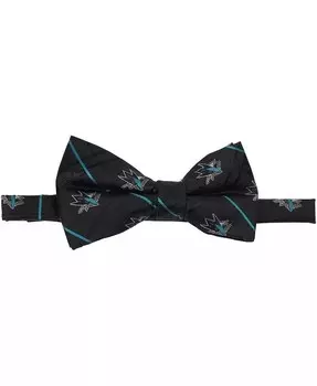 Мужской черный оксфордский галстук-бабочка San Jose Sharks Eagles Wings, черный