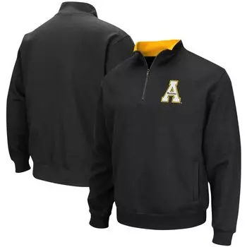 Мужской черный пуловер с молнией в четверть и логотипом Appalachian State Mountaineers Tortugas Colosseum