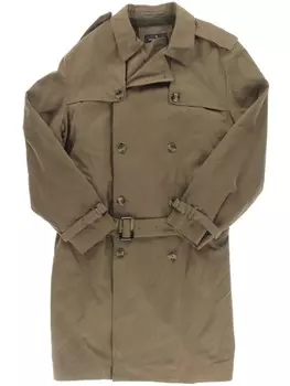 Мужской двубортный плащ из твила Plymouth London Fog, цвет Dark Khaki