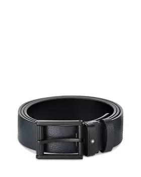 Мужской двусторонний кожаный ремень Montblanc