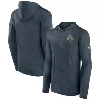 Мужской фирменный серый пуловер с капюшоном Vegas Golden Knights Authentic Pro Rink Camo Fanatics