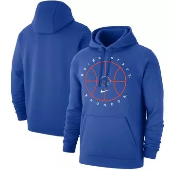 Мужской флисовый пуловер с капюшоном Royal Boise State Broncos Basketball Icon Club Nike