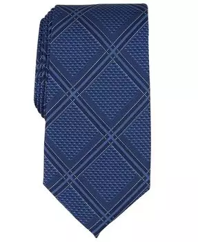 Мужской галстук Bannos с крупной сеткой Perry Ellis, синий