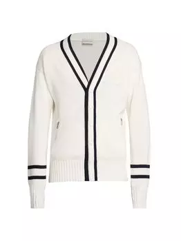 Мужской хлопковый кардиган Moncler Moncler, белый