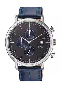 Мужской хронограф АН3610-04Н CITIZEN, синий