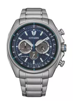 Мужской хронограф CITIZEN, цвет Silber/Blau