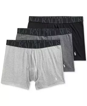 Мужской комплект из 3 штук. Классические трусы-боксеры стрейч Polo Ralph Lauren