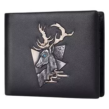 Мужской кошелек BISON DENIM American Bison, Черный