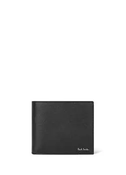 Мужской кожаный кошелек Paul Smith, черный