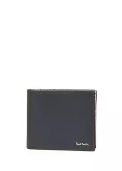 Мужской кожаный кошелек Paul Smith, черный