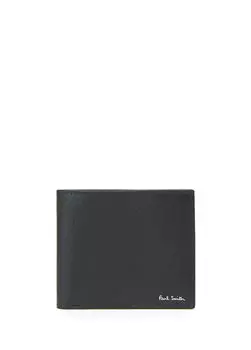 Мужской кожаный кошелек Paul Smith, черный