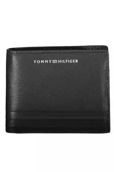 Мужской кожаный кошелек Tommy Hilfiger, черный
