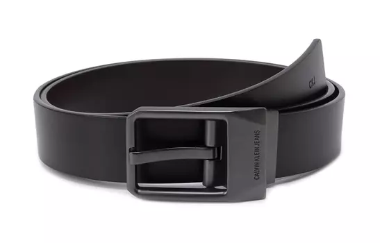 Мужской кожаный ремень Calvin Klein, черный