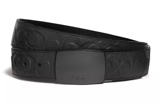 Мужской кожаный ремень COACH, Black