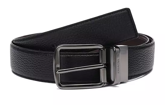 Мужской кожаный ремень COACH, Black