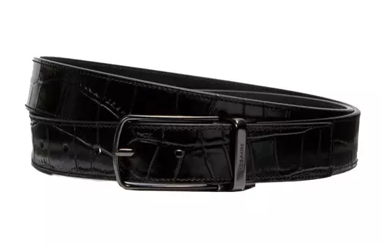 Мужской кожаный ремень COACH, Black
