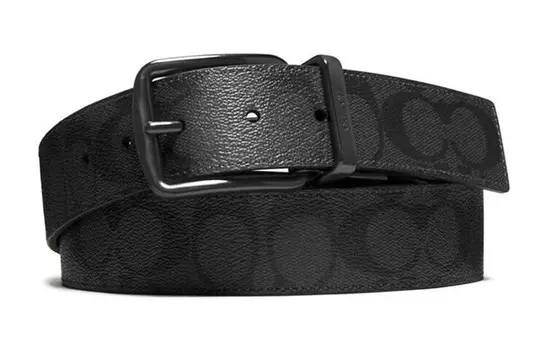 Мужской кожаный ремень COACH, Comes with Black Gift Box