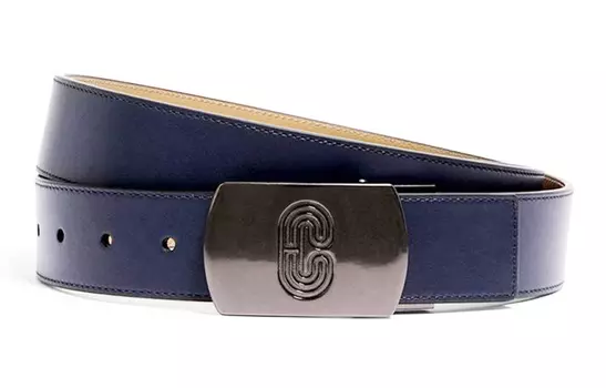 Мужской кожаный ремень COACH, Midnight Blue