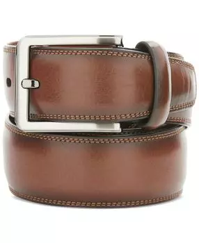 Мужской кожаный ремень Perry Ellis Portfolio, коричневый