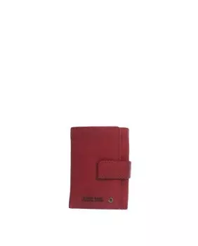 Мужской красный кожаный кошелек Stamp, красный