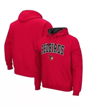 Мужской красный пуловер с капюшоном Illinois State Redbirds Arch и Logo Colosseum, красный