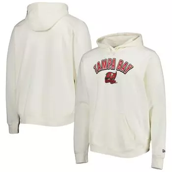 Мужской кремовый пуловер с капюшоном Tampa Bay Buccaneers Sideline Chrome New Era