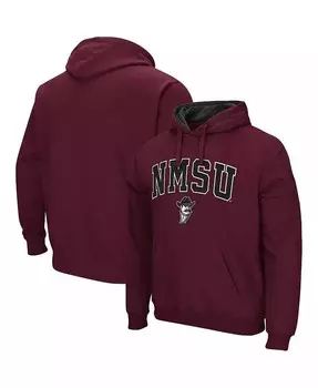 Мужской малиновый пуловер с капюшоном New Mexico State Aggies Arch и Logo Colosseum, красный