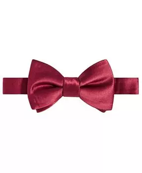 Мужской однотонный галстук-бабочка малинового и кремового цвета Tayion Collection, красный