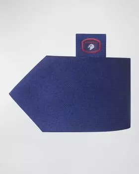 Мужской однотонный шелковый галстук Stefano Ricci, цвет Dark Blue