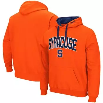 Мужской оранжевый пуловер с капюшоном Syracuse Orange Big & Tall Arch & Logo 2.0 Colosseum