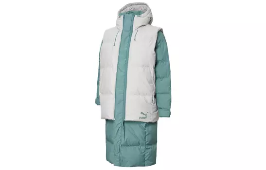 Мужской пуховик Puma, цвет Blue/Gray