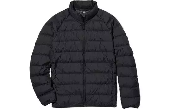 Мужской пуховик UNIQLO, черный ДУБЛЬ
