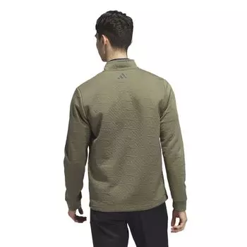 Мужской пуловер для гольфа с молнией 1/4 adidas, черный