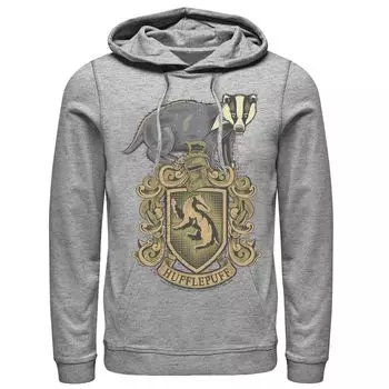 Мужской пуловер с капюшоном Hufflepuff House Crest Harry Potter