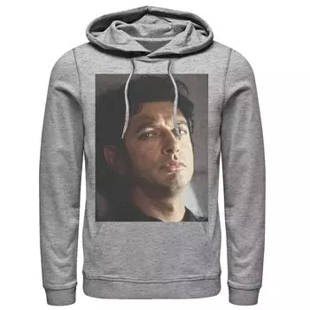 Мужской пуловер с капюшоном и рисунком «Парк Юрского периода» Jeff Goldblum Stare Licensed Character