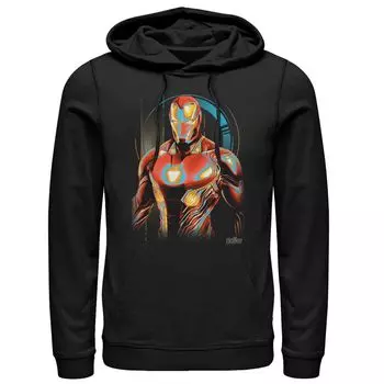 Мужской пуловер с капюшоном Marvel Infinity War Iron Man с цифровым профилем Pose