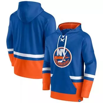 Мужской пуловер с капюшоном Royal New York Islanders Big & Tall First Battle Power Play Fanatics