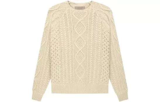 Мужской свитер Fear of God Essentials, цвет eggshell white