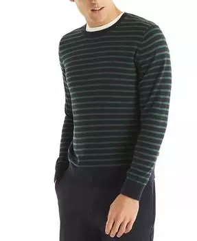 Мужской свитер Navtech Classic-Fit Stripe с круглым вырезом Nautica, синий