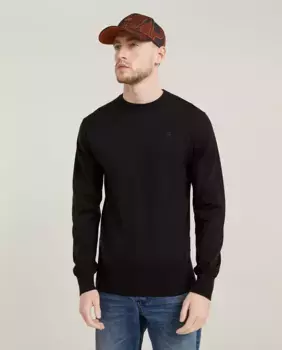 Мужской свитер прямого кроя Premium Core G-Star Raw, черный