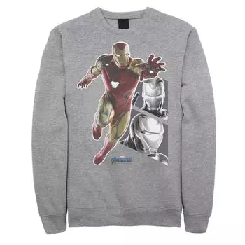 Мужской свитшот со вставками в стиле Marvel Avengers Endgame Iron Man Licensed Character