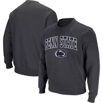 Мужской темно-серый свитшот с круглым вырезом Penn State Nittany Lions Arch & Logo Colosseum