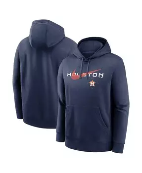Мужской темно-синий пуловер с капюшоном Houston Astros Swoosh NeighborHOOD Nike