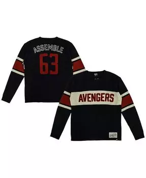 Мужской темно-синий университетский свитер с логотипом Avengers Marvel, синий